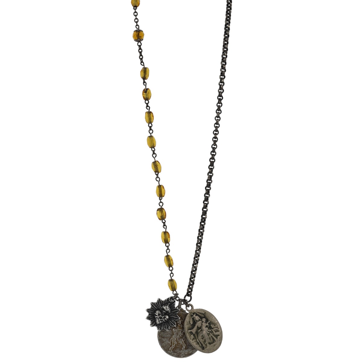 Miracle Icons by Mary Jo Pane Rosary and Chain Necklace | N-ROSARY ...