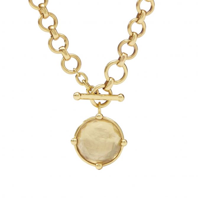 Julie Vos Honeybee Demi Necklace, Iridescent Champagne