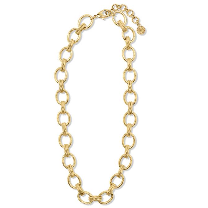 Capucine De Wulf Cleopatra Regal Necklace, Yellow Gold Plate