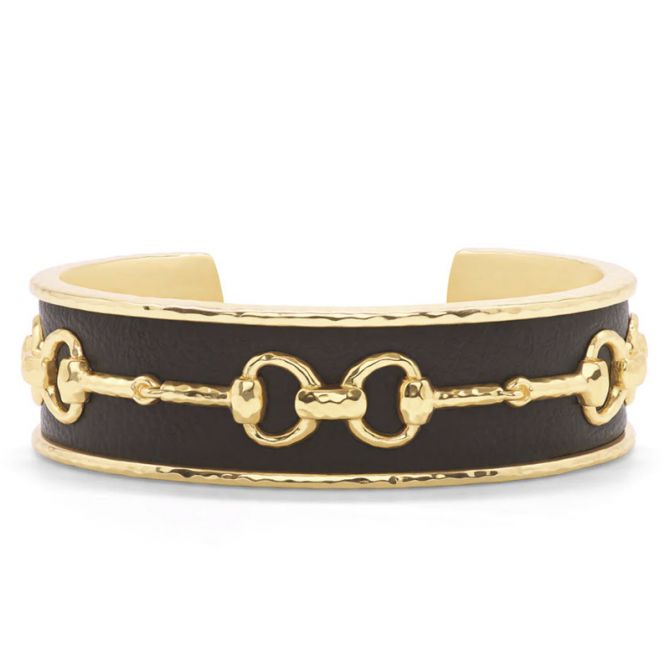 Capucine De Wulf Equestrian Snaffle Bit Cuff, Espresso