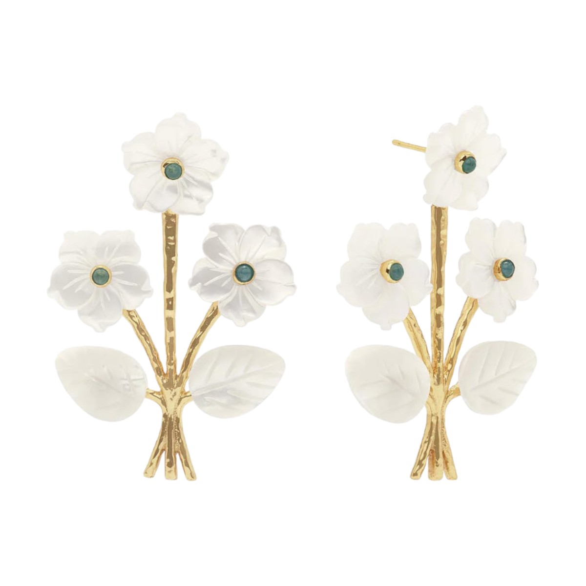 Capucine De Wulf Mermaid Garden Convertible Bouquet Post Earrings ...