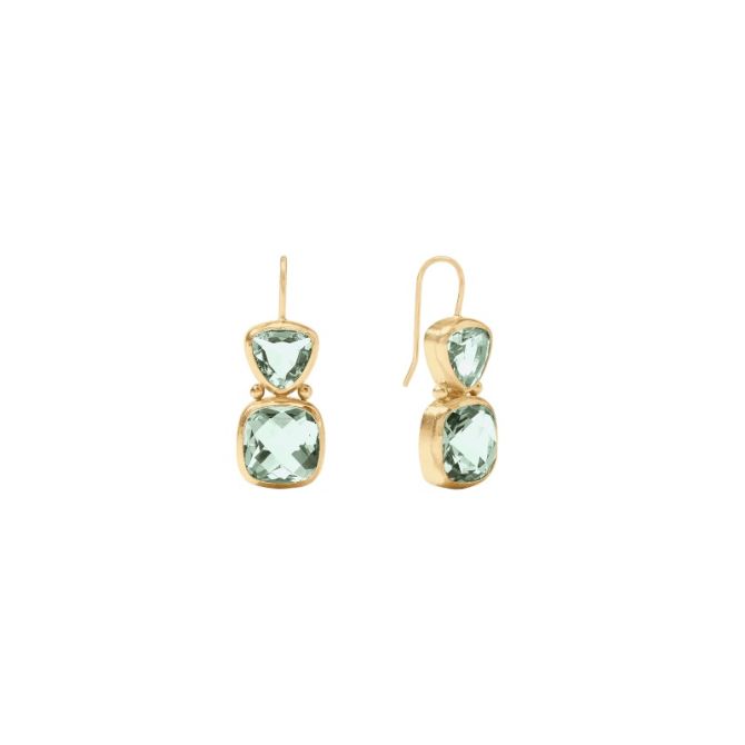 Julie Vos Aquitaine Earrings, Aquamarine Blue