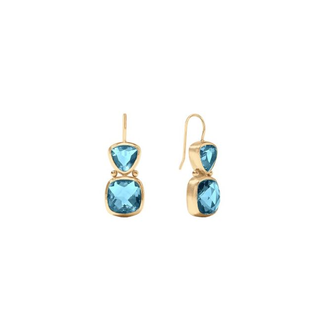 Julie Vos Aquitaine Earrings, Capri Blue