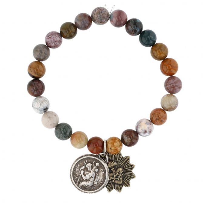 8mm Ocean Jasper Bracelet