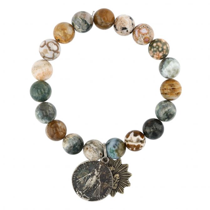 10mm Ocean Jasper Bracelet