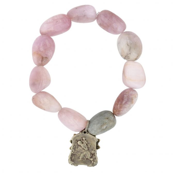 Barrell Kunzite Bracelet