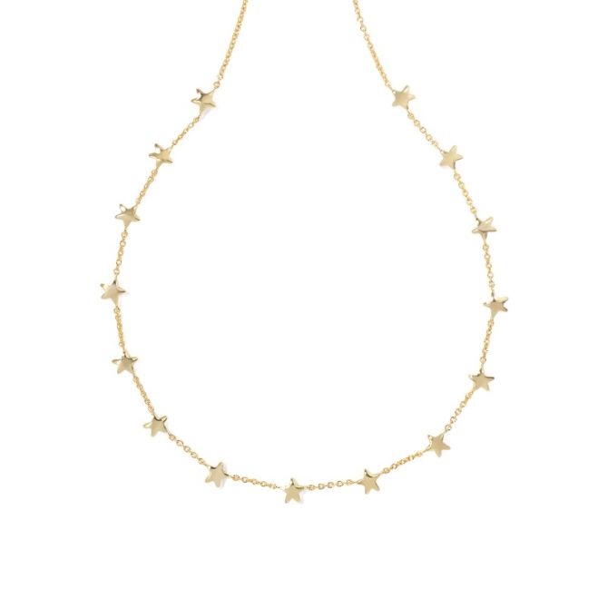 Kendra Scott Sierra Star Strand Necklace in Yellow Gold Plate