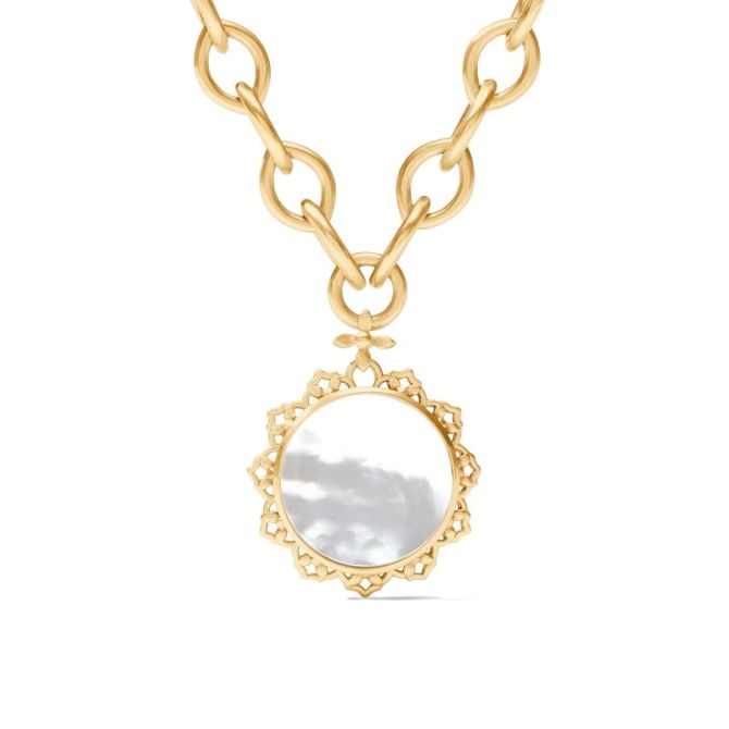 Julie Vos Helene Statement Necklace, Mother of Pearl