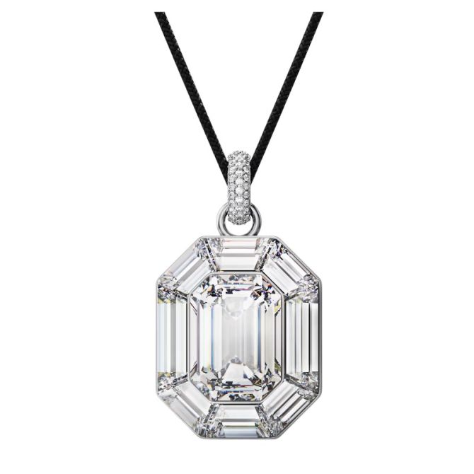 Swarovski Lucent Octagon Cut Pendant Necklace, White