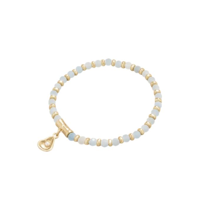 Spartina 449 Calm Waters Stretch Bracelet, Aquamarine