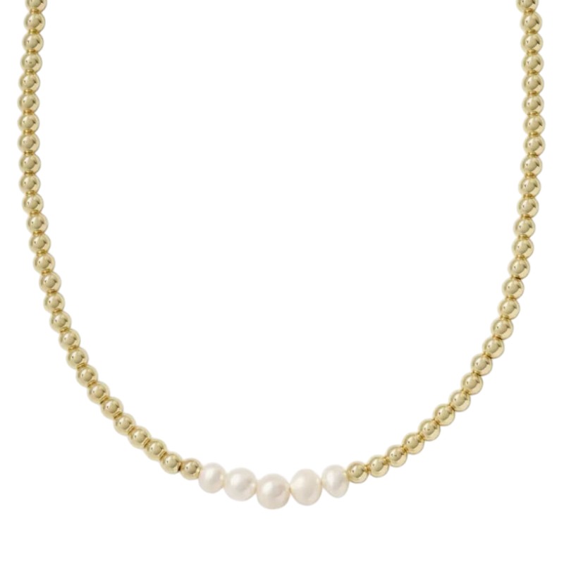 Kendra Scott Pearl Gold high quality Long Strand Necklace