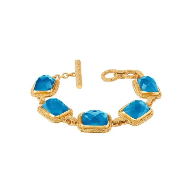 Julie Vos Cheval Stone Bracelet, Iridescent London Blue