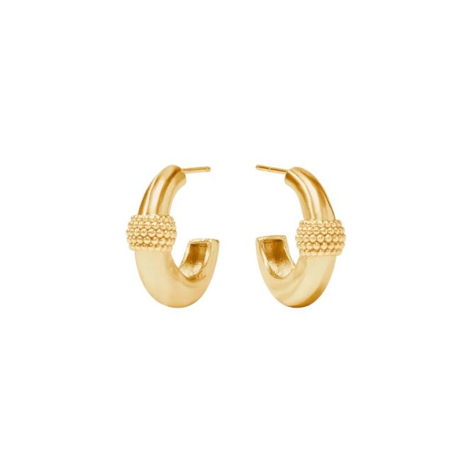 Julie Vos Beaded Station Hoop Earrings, Small