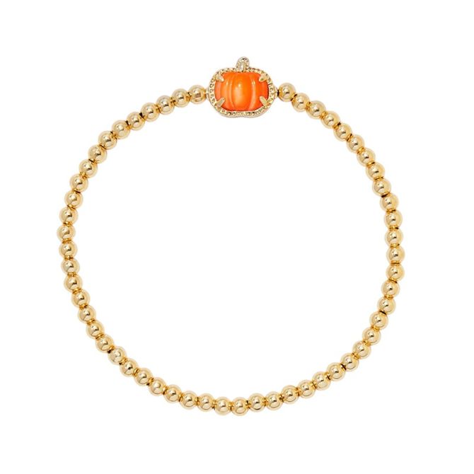 Kendra Scott Pumpkin Stretch Bracelet in Yellow Gold Tone