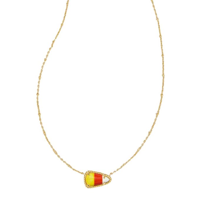 Kendra Scott Candy Corn Necklace in Yellow Gold Tone