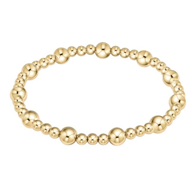 Enewton Design Classic Sincerity Pattern Beaded Yellow Gold Bracelet, 6mm