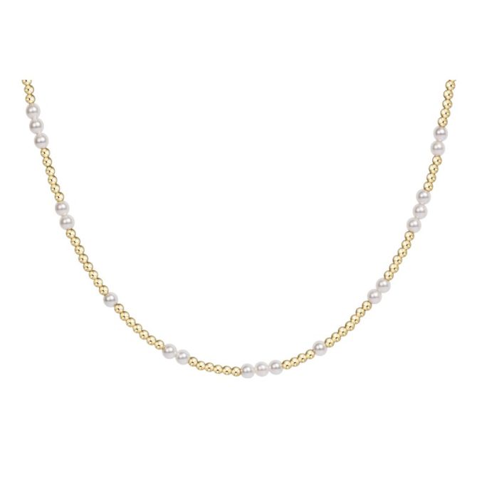 Enewton Design Hope Unwritten 3mm Pearl Choker, 15"