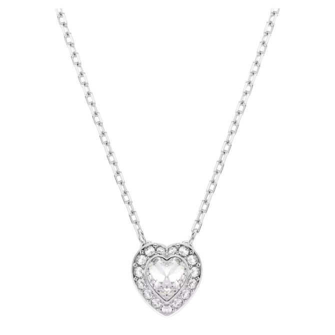 Swarovski Ariana Grande Collection Mixed Cuts Heart Pendant Necklace, White