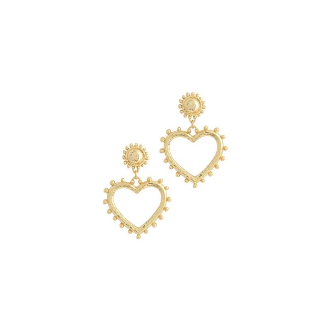 Anabel Aram Heart Drop Earrings