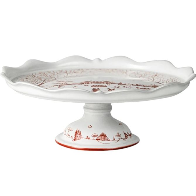 Juliska Country Estate Winter Frolic Cake Stand