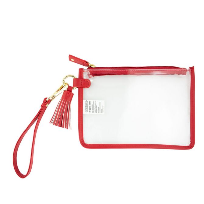 Capri Designs Wristlet, Red/Gold