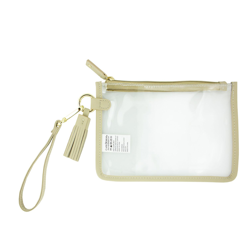 clear wristlet bag