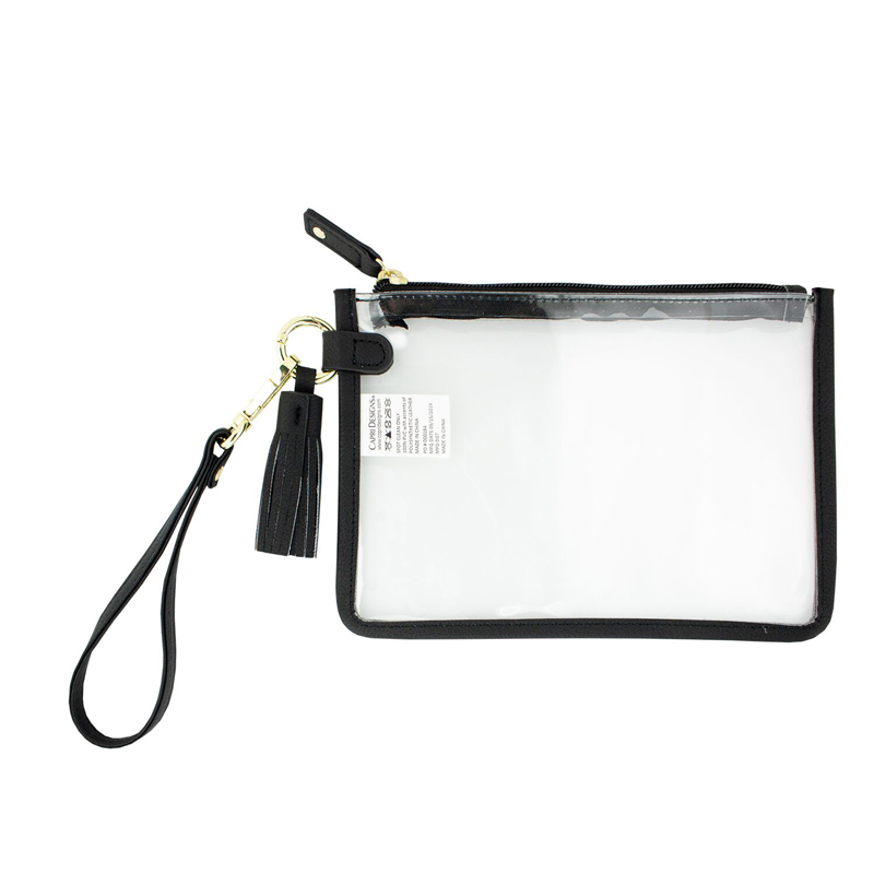 clear wristlet bag