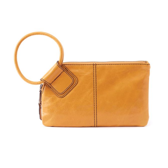 HOBO Sable Wristlet Clutch, Mustard