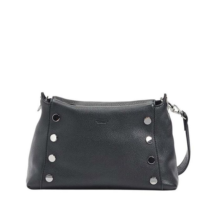 Hammitt Bryant Medium Handbag, Black Gunmetal