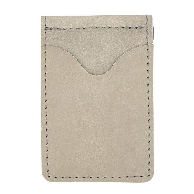 Rustico Money Clip Wallet, Stone