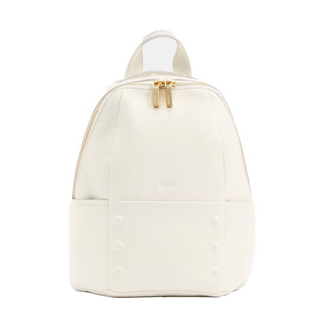 Hammitt Hunter Medium Backpack, Limited Edition Marshmallow White and Brushed Gold