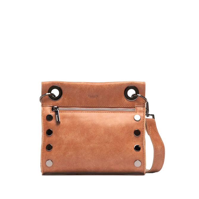 Hammitt Tony Small Crossbody, Limited Edition Saddle and Gunmetal