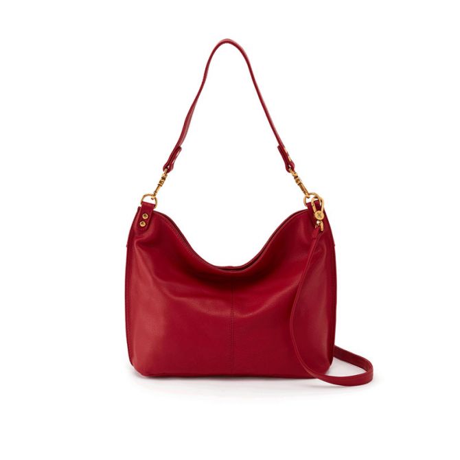 Hobo Pier Shoulder Bag, Scarlet