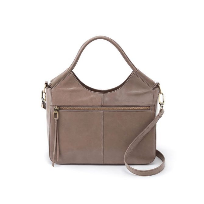 Hobo Handle Large Satchel, Ash