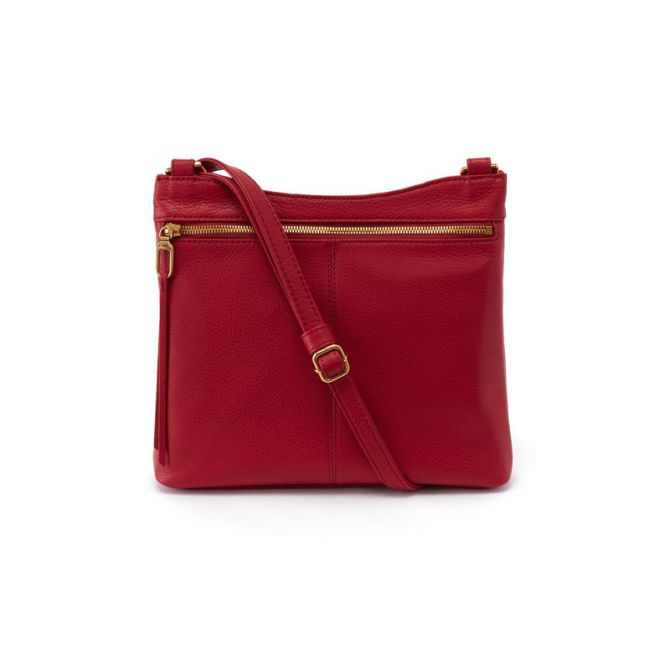 Hobo Cambel Crossbody, Scarlet