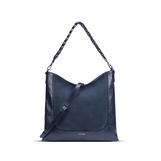 Pixie Mood Millie Shoulder Bag, Vintage Blue and Nubuck