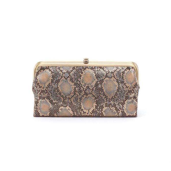 HOBO Lauren Clutch Wallet, Limited Edition Metal Snake