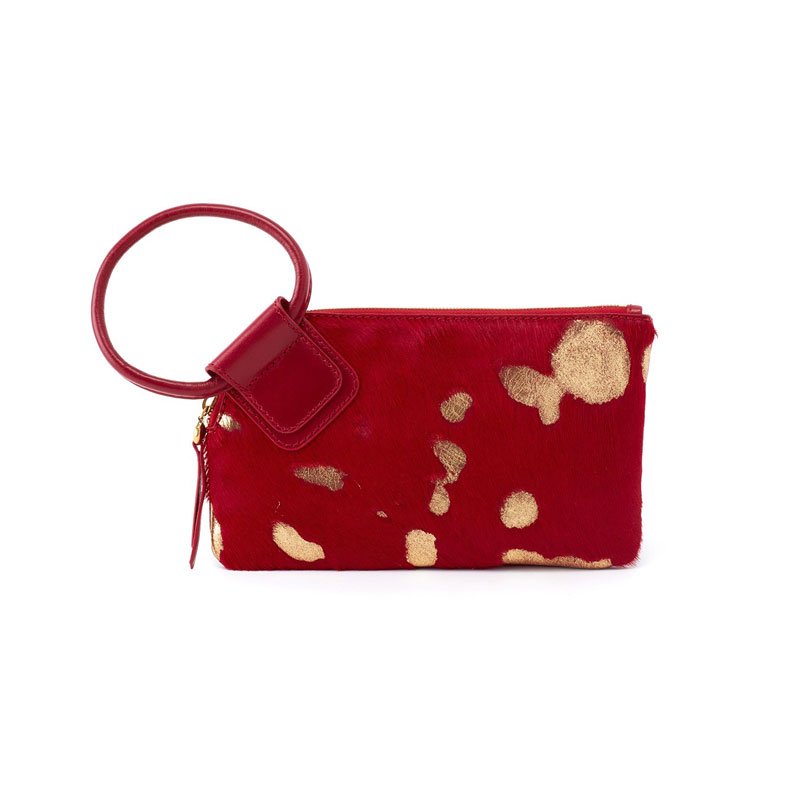 HOBO Sable Wristlet, Gold Leaf Cow Hide | Borsheims