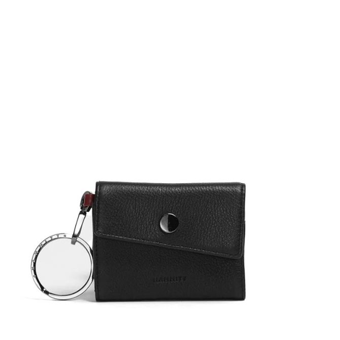 Hammitt Royce Wallet, Black and Gunmetal Hardware