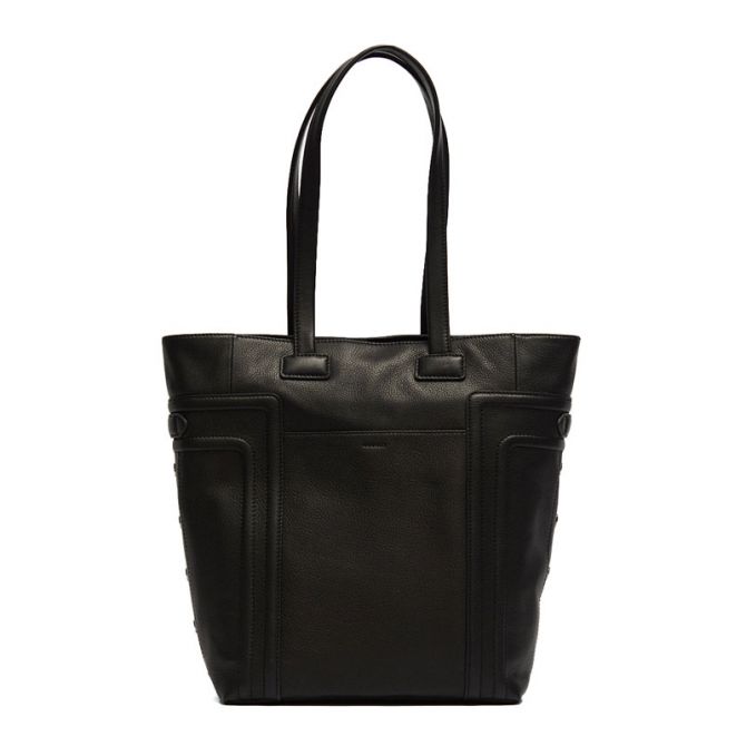 Hammitt Otis Tote, Black and Gunmetal Hardware