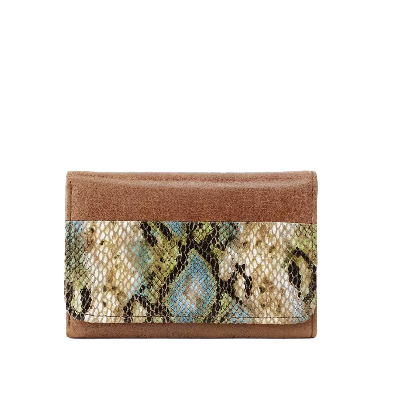 HOBO Jill Trifold Wallet, Garden Snake Mixed Media Pattern | Borsheims