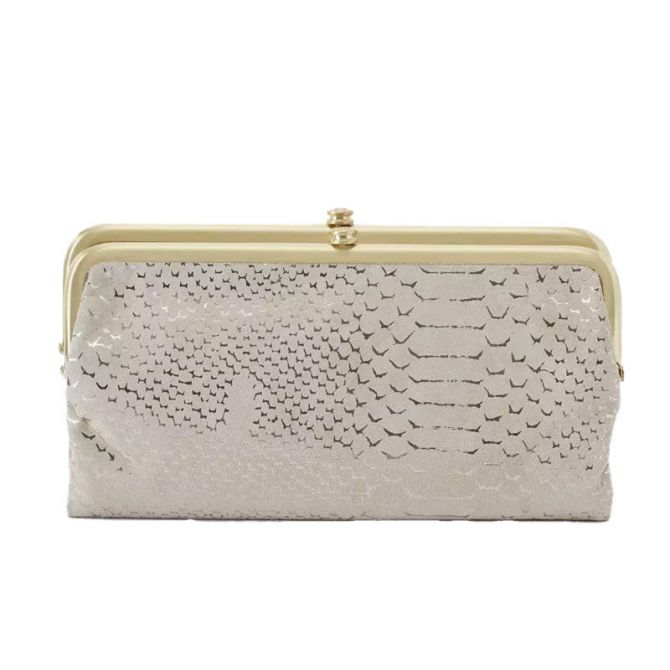 HOBO Lauren Clutch Wallet Limited Edition Gold Filigree Exotic