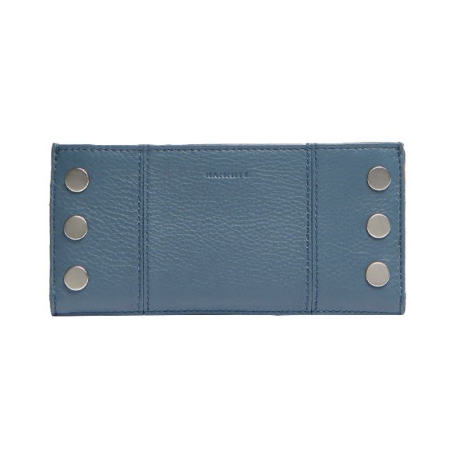 Hammitt 110 North Wallet, Weekend Blues and Blushed Silver Hardware