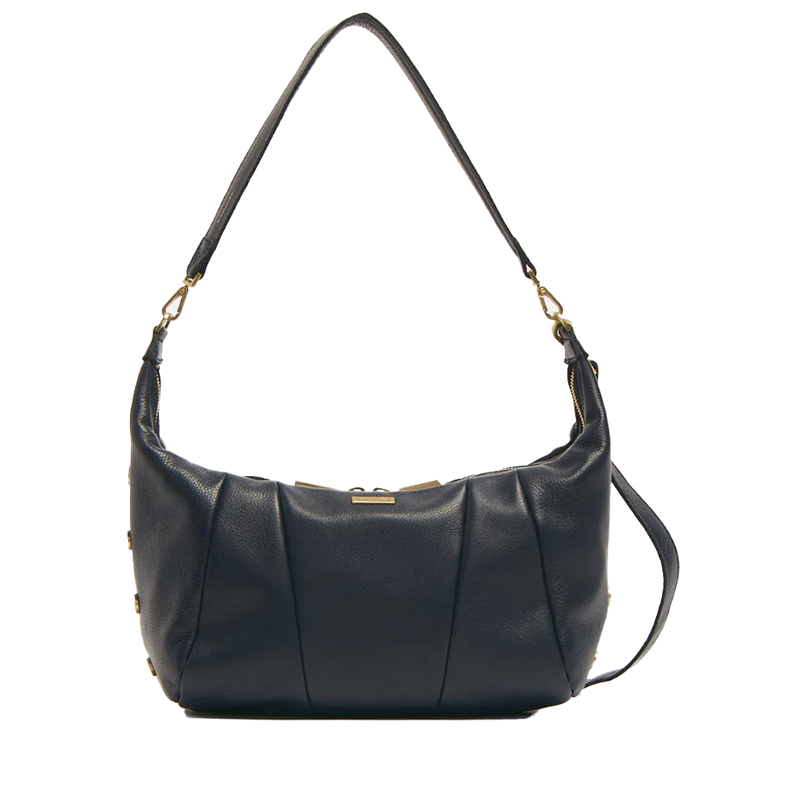 Hammitt Morgan Small Crossbody, Navy Tides and Brushed Gold Tone ...