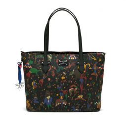 Piero Guidi Magic Circus Brown Shopping Tote, Medium