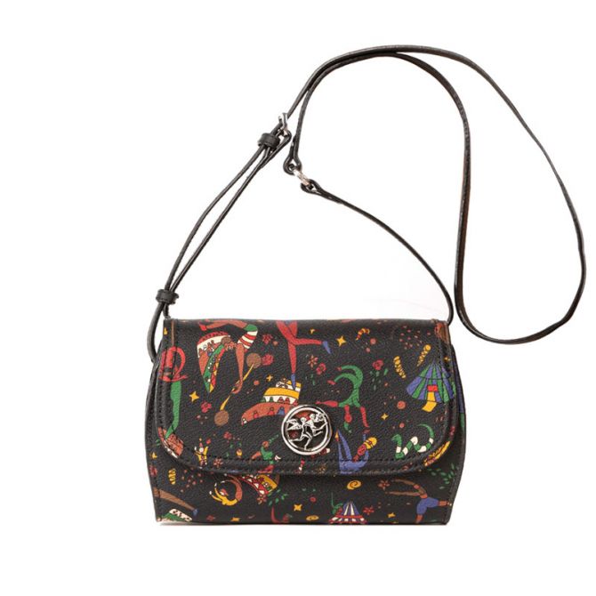 Piero Guidi Tracollina Magic Circus Crossbody, Black