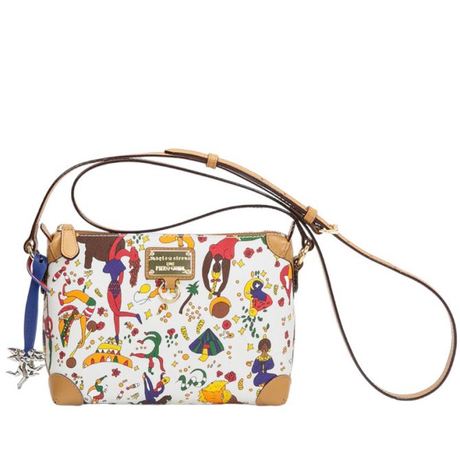 Piero Guidi Magic Circus Tracollina Sling Bag, White