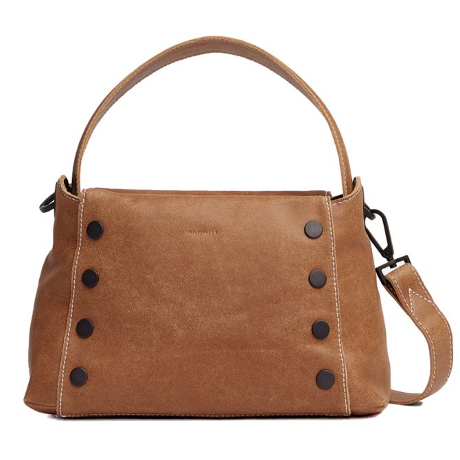 Hammitt Bryant Medium Bag, Saddle Brown and Bronze Hardware