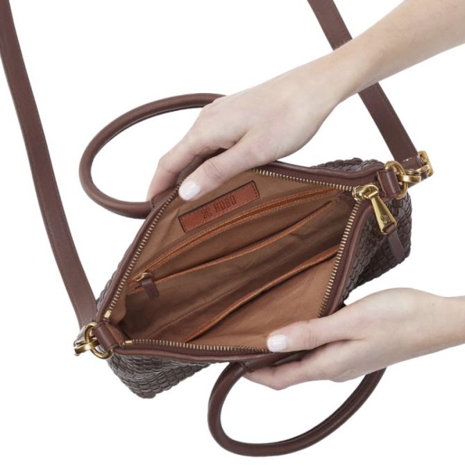 HOBO Sheila Top Zip Crossbody, Pecan | WW-35907PCAN | Borsheims