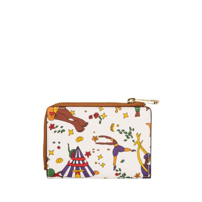 Piero Guidi Magic Circus Portagolio Donna Wallet, White